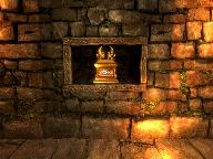 Небольшой золотой сундук в замке Портмейрон