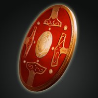 Знаменный щит. +2 к физической защите, +10 к магической защите против магии Огня.